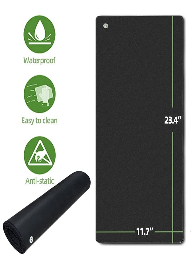 COUSLEWI Grounding Mat Kit 2 Pack Grounding Mats with 2 Grounding Cord and Wrist Strip Earth Connected Mat Kit for Better Sleep 10" x 26.7" - Image 2